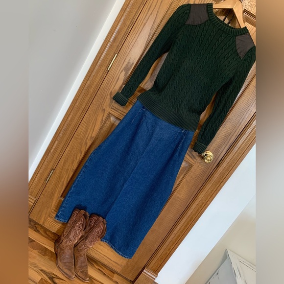 Vintage Northwest Blue Denim Midi Skirt - Picture 2 of 10